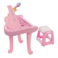 Toy Piano Keyboards Plastic Piano Keyboard for Kids 22 Songs Pink for Home