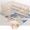 Baby Playpen With Door, Wooden Baby Fence 110x110cm 120x150cm 180x200cm, Toddlers Activity Playpen, Crawling Fence, Baby Playpen Large,180x200cm
