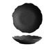 GUERNSEY ​Kitchen Dinner Plates Sets Particularly Beautiful Plates, Household Japanese Dinner Plates, Deep Plates, Light Luxury Ceramic Soup Plates Ceramic Flat Plates Set (Color : Black, Size : M)