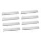POPETPOP 8pcs Grill Hot Plate Grill Deflector Stovetop Griddle Grill Heat Plates Griddle Grill Accessories BBQ Universal Plates BBQ Heat Porcelain Grill Heat Tent Barbecue Stainless Steel