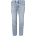 Slim-fit-Jeans PEPE JEANS "SLIM JEANS" Gr. 34, Länge 32, light used Herren Jeans Slim Fit