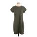 Gap Casual Dress - Shift: Gray Solid Dresses - Women's Size Medium