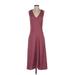 Wilfred Casual Dress - Slip dress: Burgundy Solid Dresses - Women's Size 4
