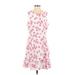 Draper James Casual Dress - DropWaist: Pink Floral Dresses - Women's Size 6