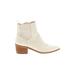 Chinese Laundry Ankle Boots: Ivory Shoes - Women's Size 8 1/2