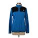 The North Face Fleece Jacket: Below Hip Blue Print Jackets & Outerwear - Women's Size Medium