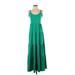 Boston Proper Casual Dress - Maxi: Green Dresses - Women's Size Small