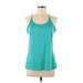 Nike Active Tank Top: Teal Activewear - Women's Size Large