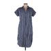 Amazon Essentials Casual Dress - Shirtdress: Blue Dresses - Women's Size Medium