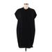 Marc New York Andrew Marc Casual Dress - Popover: Black Solid Dresses - Women's Size 8