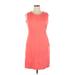 Lands' End Casual Dress: Orange Dresses - Women's Size 16