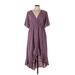 BLOOMCHIC Casual Dress - Midi: Purple Dresses - Women's Size 14