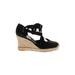 Franco Sarto Wedges: Black Shoes - Women's Size 7 1/2