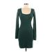 Gap Casual Dress - Sheath: Green Solid Dresses - New - Women's Size Medium