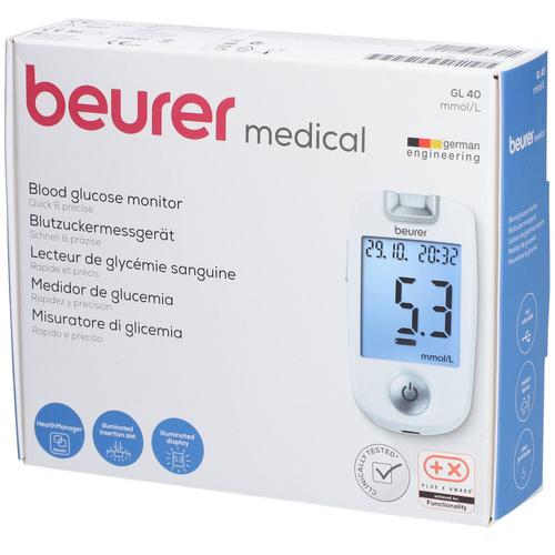 Beurer Gl40 Blutzuckermessgerät mmol/l codefree 1 St Gerät