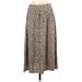 Nine West Casual Skirt: Brown Leopard Print Bottoms - Women's Size Small