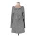 Tart Casual Dress: Gray Stripes Dresses - Women's Size Large