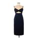 Jill Jill Stuart Cocktail Dress - Sheath: Blue Solid Dresses - Women's Size 6