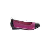Angel Steps Flats: Purple Color Block Shoes - Women's Size 9 1/2