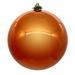 Vickerman 6" Burnish Orange Pearl UV Drilled Ball Ornament, 4 per bag.