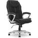 Serta Executive Office Padded Arms, Adjustable Ergonomic Gaming Desk Chair w/ Lumbar Support, Faux & Mesh, Black | 45 H x 28 W x 30 D in | Wayfair