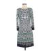 Vince Camuto Casual Dress: Green Paisley Dresses - Women's Size 2