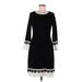 Calvin Klein Casual Dress - Sweater Dress: Black Dresses - Women's Size Medium