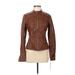 Guess Faux Leather Jacket: Brown Jackets & Outerwear - Women's Size Medium