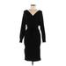 Almost Famous Casual Dress - Wrap: Black Dresses - New - Women's Size Medium