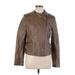 BB Dakota Faux Leather Jacket: Brown Jackets & Outerwear - Women's Size Large