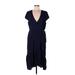 Old Navy Casual Dress - Wrap: Blue Dresses - Women's Size Large