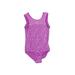 Cat & Jack One Piece Swimsuit: Purple Marled Sporting & Activewear - Kids Girl's Size 7