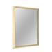 Ebern Designs Sweeny Rectangle Bathroom Vanity Mirror Decorative Wall Mirror Accent Mirror in White/Yellow | 36 H x 24 W x 1.38 D in | Wayfair