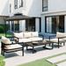 Latitude Run® Multi-Person Outdoor Steel Sofa Set | 23.83 H x 70.83 W x 31.53 D in | Wayfair A5FDE50E8F774C6BA2666B1CFE7F6145