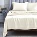 Haus & Home Modal From Beechwood 400 Thread Count Lightweight Cooling Solid Deep Pocket Bed Sheet Set in White | Wayfair MO400TXSH SLIV