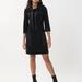 Joseph Ribkoff Leatherette Trim Dress - Black