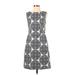 The Limited Casual Dress - Sheath: Gray Brocade Dresses - Women's Size 4