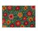 Fußmatte Kokos, Türvorleger Blüten-Motiv, 40 x 60 cm, rutschfest, wetterfest, Fußabtreter, innen &