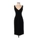 Ralph Lauren Cocktail Dress - Slip dress: Black Solid Dresses - Women's Size 4