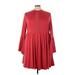 Torrid Casual Dress - DropWaist: Red Solid Dresses - Women's Size 4X Plus