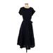 Talbots Casual Dress: Blue Dresses - Women's Size Small