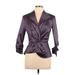 Tadashi Shoji Blazer Jacket: Purple Jackets & Outerwear - Women's Size 10