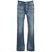 Distressed Straight-leg Jeans