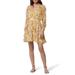 Clara Floral Long Sleeve Silk Minidress