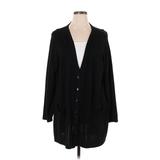 Ulla Popken Cardigan Sweater: Black Sweaters & Sweatshirts - Women's Size 16