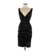 Xscape by Joanna Chen Casual Dress - Sheath: Black Dresses - Women's Size 8