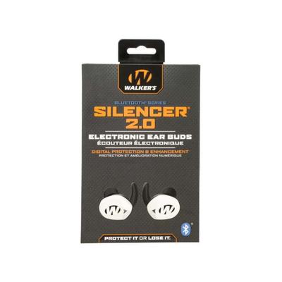 Walker's GWPSLCR2BTWHT Silencer 2.0 Polymer In The Ear White Adult