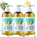 Brittanie s Thyme Basics Natural DNF2 Olive Oil Hand Soap Lemon Sage - 12 fl oz Pack of 3 - Cruelty Free Vegan No Synthetic Additives No Sulfates Paraben Free Phthalate Free