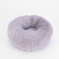 donut cuddler calming bed, ultra soft plush dog cat deep sleeping bed winter warm round fluffy pet nest(green,s)