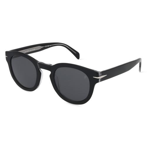 David Beckham DB 7041/S FLAT Herren-Sonnenbrille Vollrand Panto Acetat-Gestell, schwarz